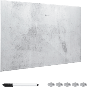 NAVARIS 45724.04 - Glas - Magnetwand 60x40 cm - Beton Optik Design