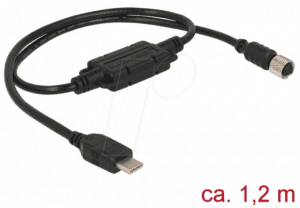 NAVILOCK 62940 - M8 Buchse ser. wasserd. > USB Type-C™ 2.0 Stecker 1