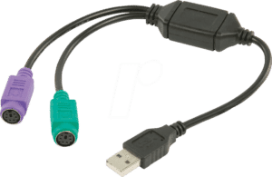 N CCGP60830BK03 - USB - PS/2-Adapterkabel