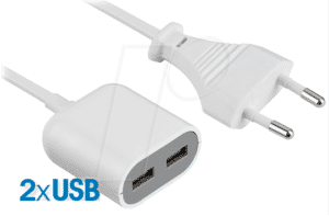 TM NVU 2 - Eurostecker/2 x USB Lader