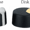 OKW TK-24-6 SW - Potentiometerknopf für Achse Ø 6 mm