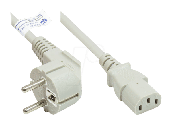 GC P0130-GR018 - Netzkabel Typ E+F CEE 7/7 auf C13