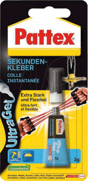 PATTEX PSG2C - Pattex ULTRA GEL Sekundenkleber PSG2C 3 g