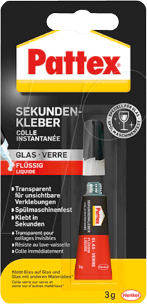 PATTEX PSV1C - Pattex Sekundenkleber Glas PSV1C