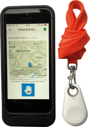 PE-SOS LITE - Outdoor Sicherheitsknopf für Smartphones