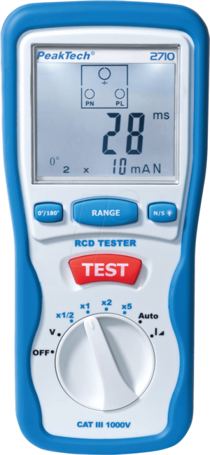 PEAKTECH 2710 - FI/ RCD-Tester