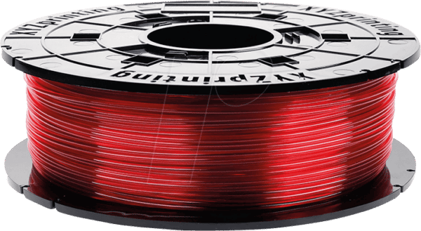 PETG XYZ K-RT - PETG Filament - klar rot - 600 g - da Vinci Junior