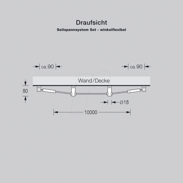 PHOS SPW1880-1 - Winkelflexibles Seilspannsystem