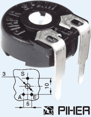 PT 10-L 100K - Einstellpotentiometer