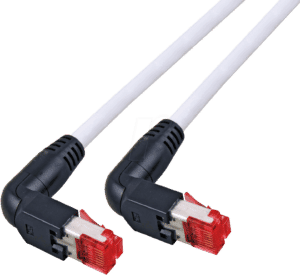 PK-C6A 2 GR AGW - Cat.6a TM21 Patchkabel mit 90° Stecker