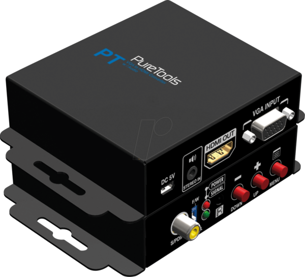 PURE PT-SC-VGAHD - 2K VGA zu HDMI Konverter mit Scaler