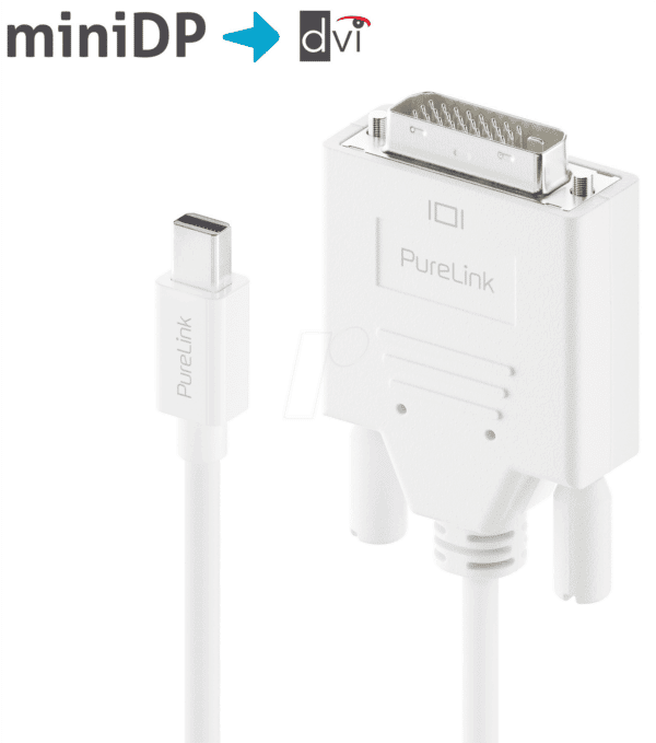 PURE IS2110-015 - Mini Displayport 1.1 Stecker auf  DVI 24+1 Stecker