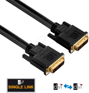 PURE PI4000-150 - DVI Monitor Kabel DVI 18+1 Stecker