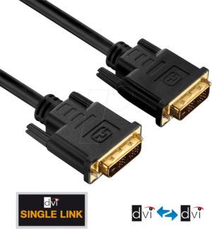 PURE PI4000-020 - DVI Monitor Kabel DVI 18+1 Stecker