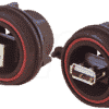 PX0842/B - Frontplatten-Verbinder USB-B Stecker