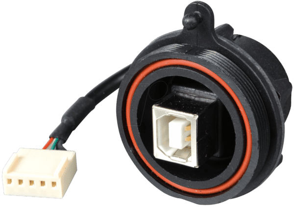 PX0843/B - Frontplatten-Verbinder USB-B Stecker > Crimp