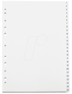 KREG A4 1-52 - Kunststoffregister A4 (1-52)