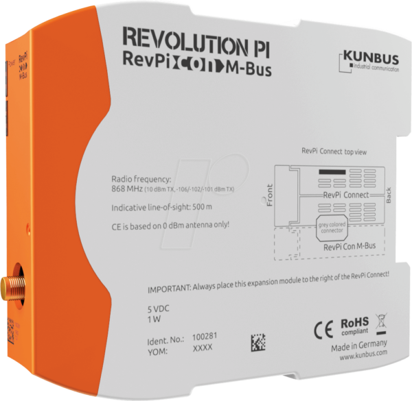 REVPI CON MBUS - RevPi Con M-Bus - M-Bus-Erweiterung