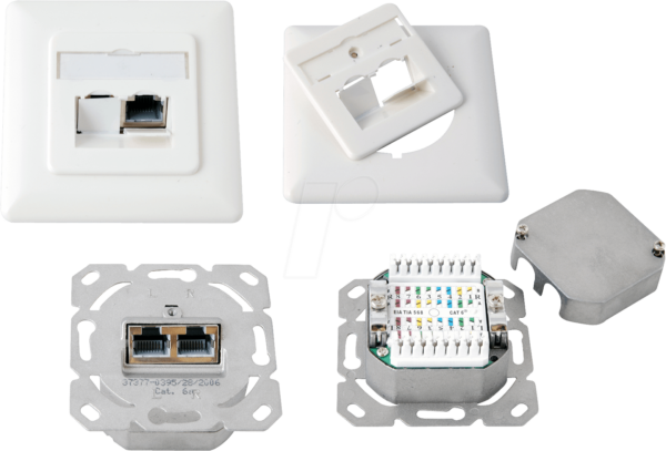 RJ45 2UP C6A-U - RJ45-Anschlußdose