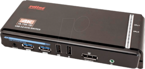 RL 14013331 - 2-Port USB DisplayPort KVM Switch
