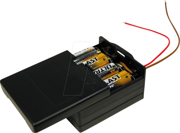 HALTER MPD13 - Batteriehalter für 8 Mignonzellen (AA)