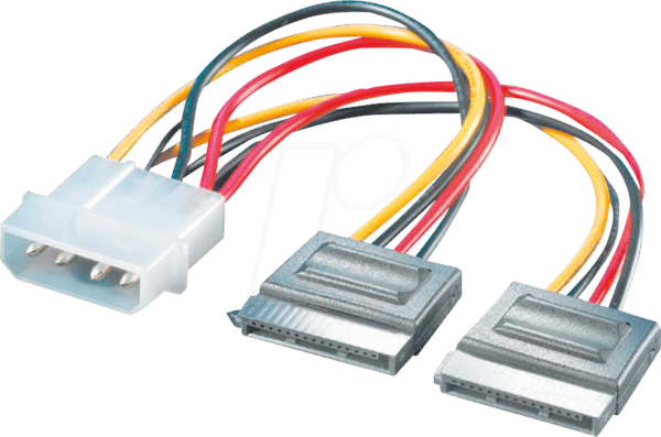 ROLINE 11031050 - 4 Pin HDD Buchse > 2x SATA Buchse