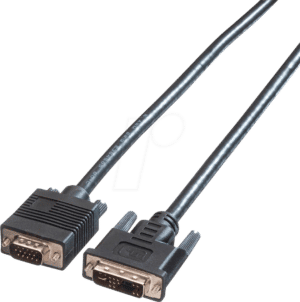 ROLINE 11045420 - Kabel DVI 12+5 Stecker zu VGA Stecker 2 m