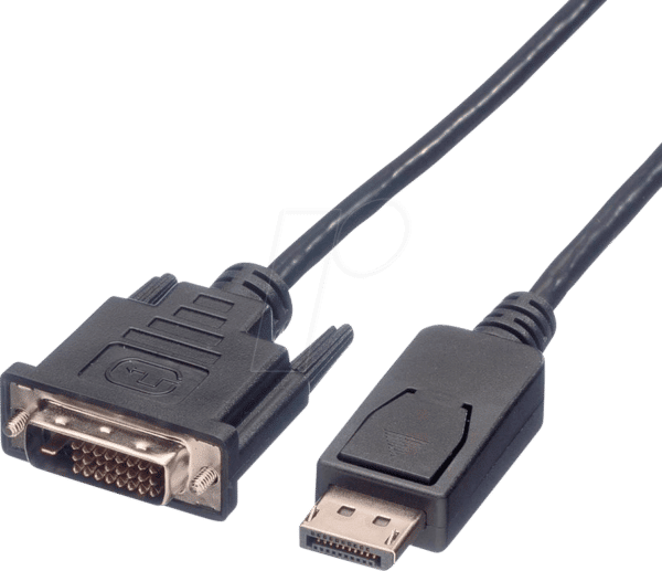 ROLINE 11045610 - Displayport 1.1 Stecker auf  DVI 24+1 Stecker