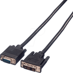 VALUE 11995430 - Kabel DVI 12+5 Stecker zu VGA Stecker 3 m