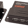 ROLINE 12041101 - USB 2.0 Cat.5 Extender max. 50m mit 4 Port Hub