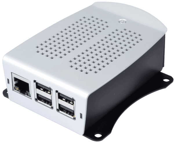 RPI FE ALU BK-SI - Gehäuse für Raspberry Pi 3