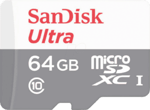 SDSQUNR064GGN6TA - microSDXC-Speicherkarte 64GB