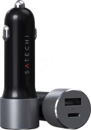 ST-TCPDCCM - Satechi 72W Type-C PD Car Charger space gray