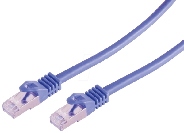 SHVP 75515-V - 5m Patchkabel - Cat.7-Rohkabel violett