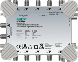 SES 522-06 - Einkabel-Multischalter II | 5 in 2 × 2