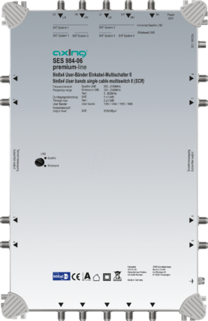 SES 984-06 - Einkabel-Multischalter II | 9 in 8 × 4