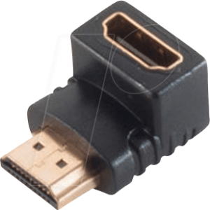 SHVP BS77407 - Adapter HDMI Stecker < HDMI Buchse gewinkelt unten