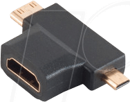 SHVP BS77414 - Adapter HDMI-A Buchse < HDMI-D + C Stecker
