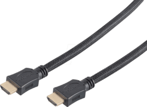 SHVP BS77472LDN - HDMI-A Stecker < HDMI-A Stecker HEAC Nylon vergoldet 2 m