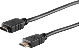 SHVP BS77479-2 - HDMI-A Stecker < HDMI A-Buchse HEAC vergoldet 2 m