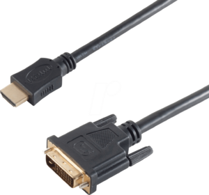 SHVP BS77482 - HDMI Stecker < DVI-D (24+1) Stecker vergoldet 2 m