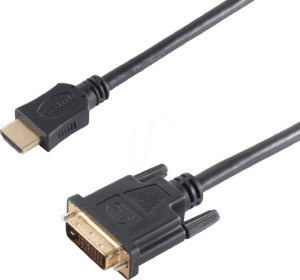 SHVP BS77485 - HDMI Stecker < DVI-D (24+1) Stecker vergoldet 5 m