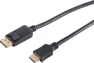 SHVP BS77493-2 - Displayport Stecker 20p > HDMI Stecker 3 m