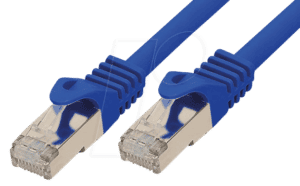 SHVP 75511B - 1m Patchkabel - Cat.7-Rohkabel blau