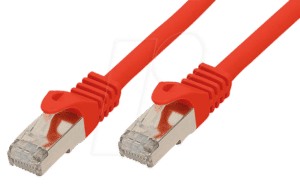 SHVP 75520-R - 10m Patchkabel - Cat.7-Rohkabel rot