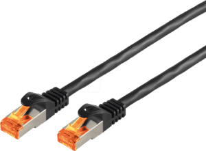 SHVP BS08-26505 - Patchkabel Cat.6a S/FTP Outdoor schwarz 50