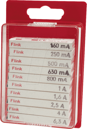 SORTIMENT FLINK - Feinsicherungs-Sortiment. 5x20mm