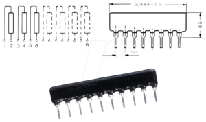 SIL 10-5 390 - Widerstandsnetzwerk