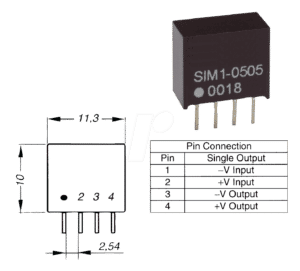 SIM1-1209 SIL4 - DC/DC-Wandler AM1S