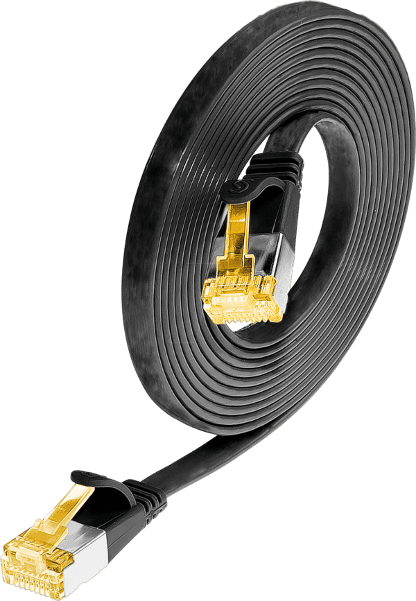 SLIM S6A 3 SW - Cat.6a SLIM-Patchkabel